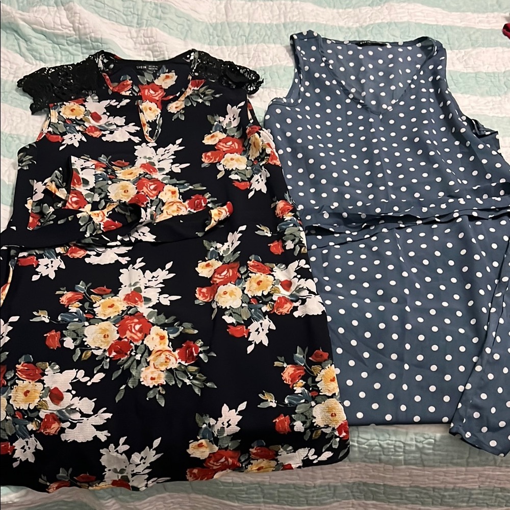 Floral and Polka Dot Dresses